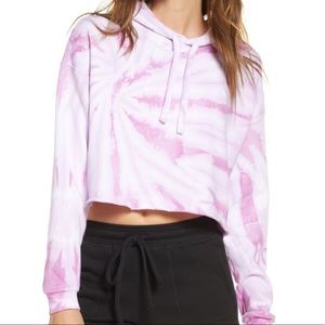 Bella+Canvas Cropped Tie Dye Hoodie